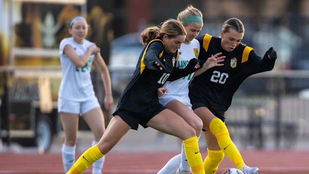 Lindbergh at Lafayette Missouri girls soccer April 6 2023 Sophia Scheller 20381